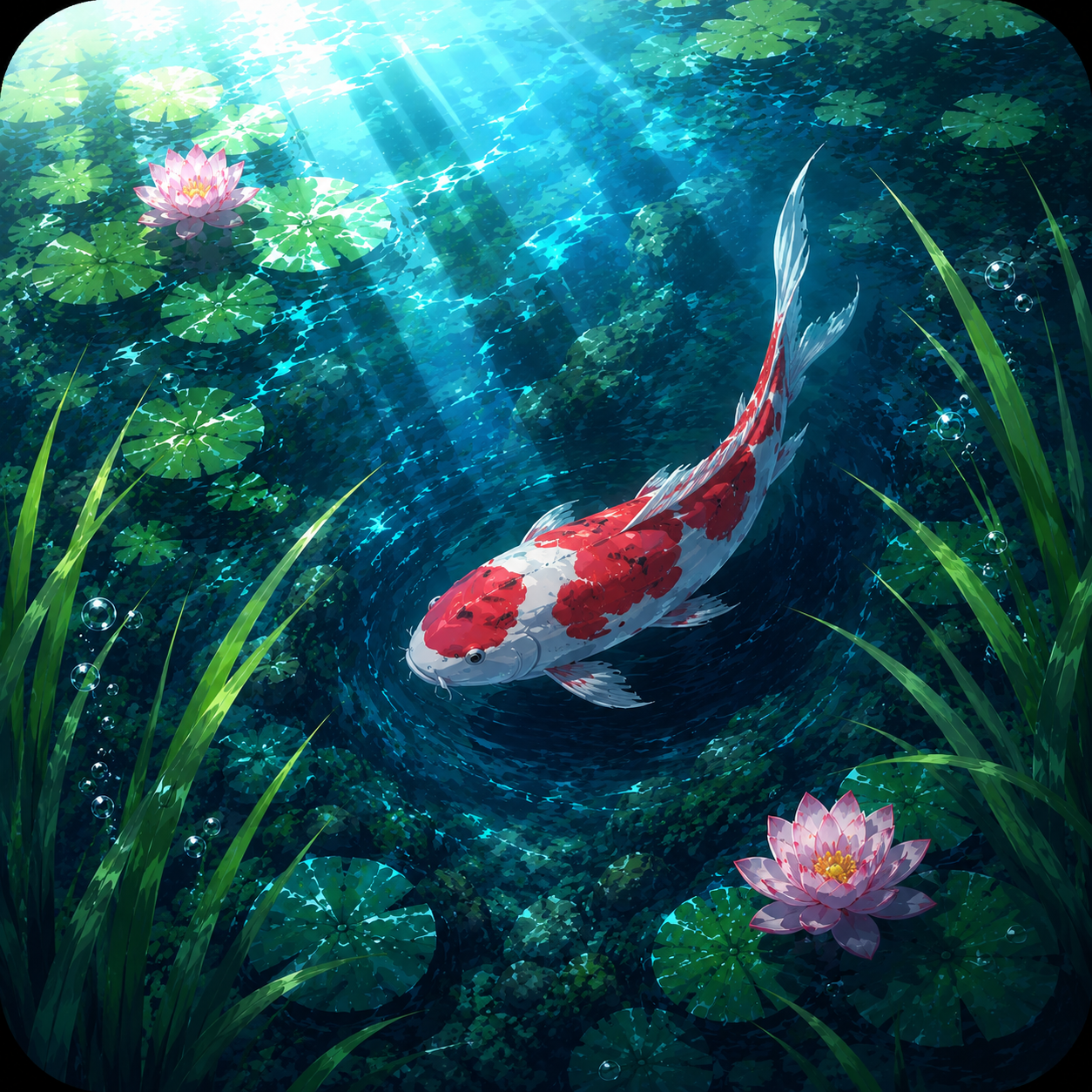 The Koi Pond banner